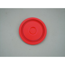 Peinture rouge fluo en pot
