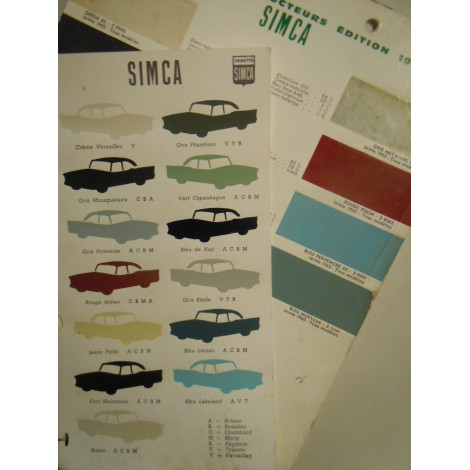 Bleu Pervenche 1962 Simca Vedette
