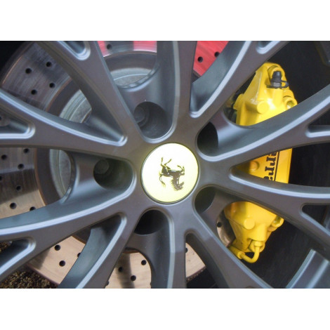 Peinture jaune Ferrari étriers freins
