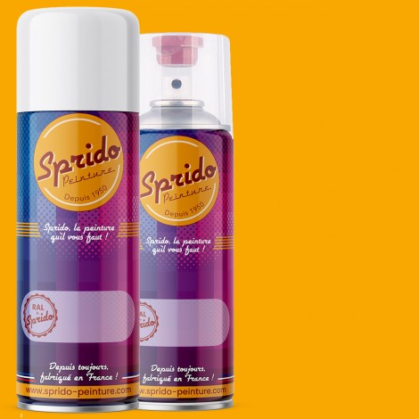 Peinture RAL by Sprido 1003 Jaune de sécurité en aérosol 400 ml