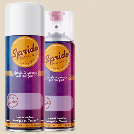 Peinture RAL by Sprido 1013 Blanc perlé en aérosol 400 ml