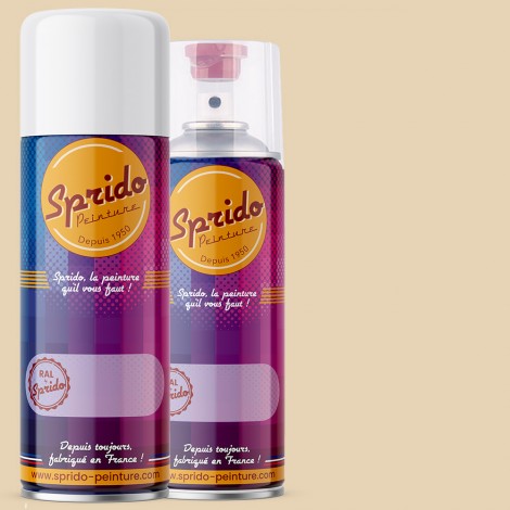Peinture RAL by Sprido 1015 Ivoire clair en aérosol 400 ml