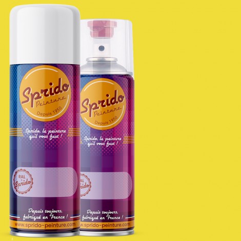 Peinture RAL by Sprido 1016 Jaune soufre en aérosol 400 ml
