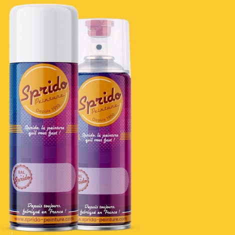 Peinture RAL by Sprido 1018 Jaune zinc en aérosol 400 ml