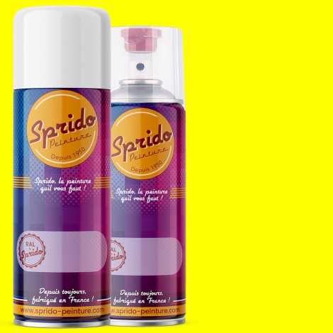 Peinture RAL by Sprido 1026 Jaune brillant en aérosol 400 ml