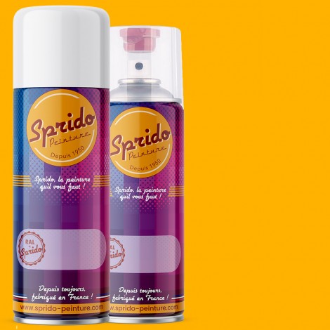 Peinture RAL by Sprido 2007 Orangé clair brillant en aérosol 400 ml