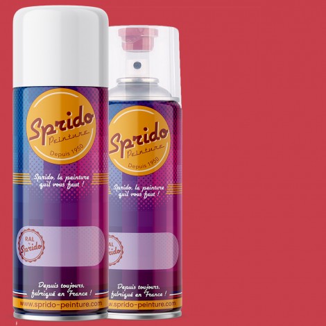Peinture RAL by Sprido 3018 Rouge fraise en aérosol 400 ml