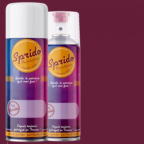 Peinture RAL by Sprido 4004 Violet bordeaux en aérosol 400 ml