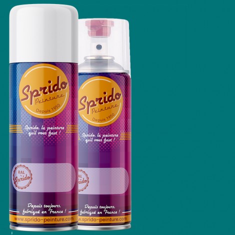 Peinture RAL by Sprido 5021 Bleu d’eau en aérosol 400 ml