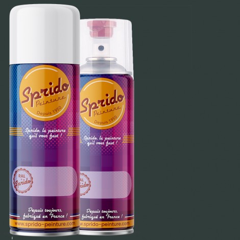 Peinture RAL by Sprido 6012 Vert noir en aérosol 400 ml