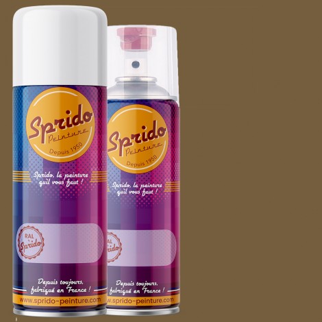 Peinture RAL by Sprido 7008 Gris kaki en aérosol 400 ml