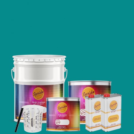 Peinture RAL by Sprido 5018 Bleu turquoise en pots