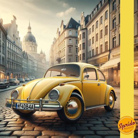 Peinture Sprido VOLKSWAGEN Coccinelle Jaune Saturne L13M