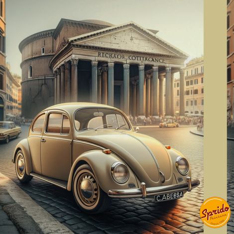 Peinture Sprido VOLKSWAGEN Coccinelle Jaune Shantung L12D