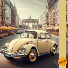 Peinture Sprido VOLKSWAGEN Coccinelle Jaune Yukon L19K