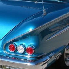Chevrolet Fathom blue metal 1958
