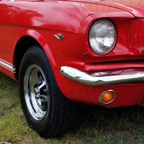 Color Chip Ford Rangoon Red peinture ford mustang