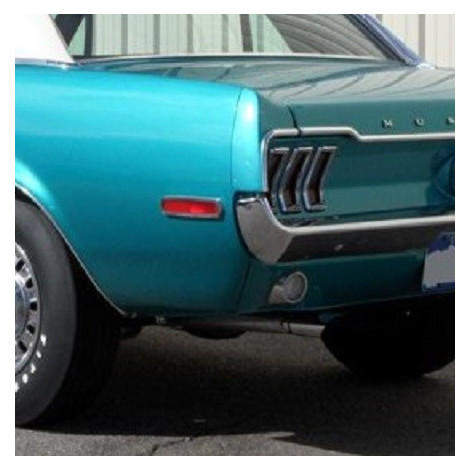 Ford Mustang Gulfstream Aqua métal code F (1968-1969)