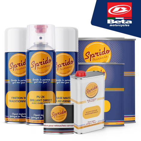 Peinture Sprido moto BETA A686 BIANCO ASKI 1138 Opaque