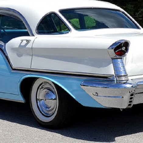 Oldsmobile Alcan White 1957