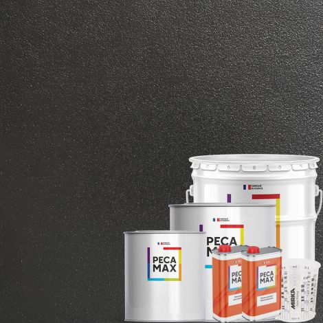 Peinture RAL 2100 Noir sablé. Pots