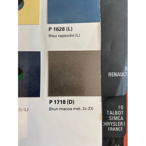 Peinture Sprido PEUGEOT BB3 TABAC P1718 gris métal