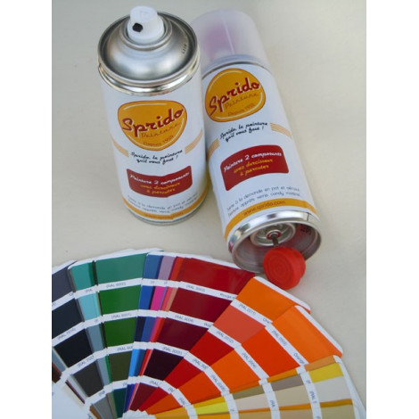 Peinture aérosol noir brillant 400ml - Bleu Distri