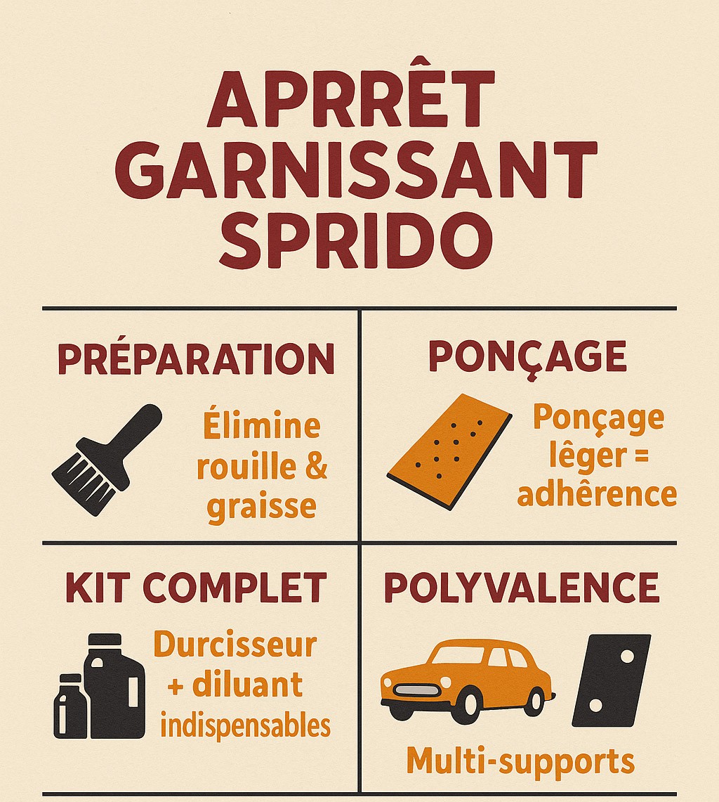 Qu'est-ce qu'un apprêt garnissant