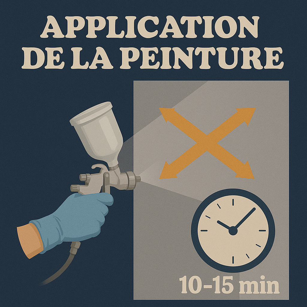Application de la peinture