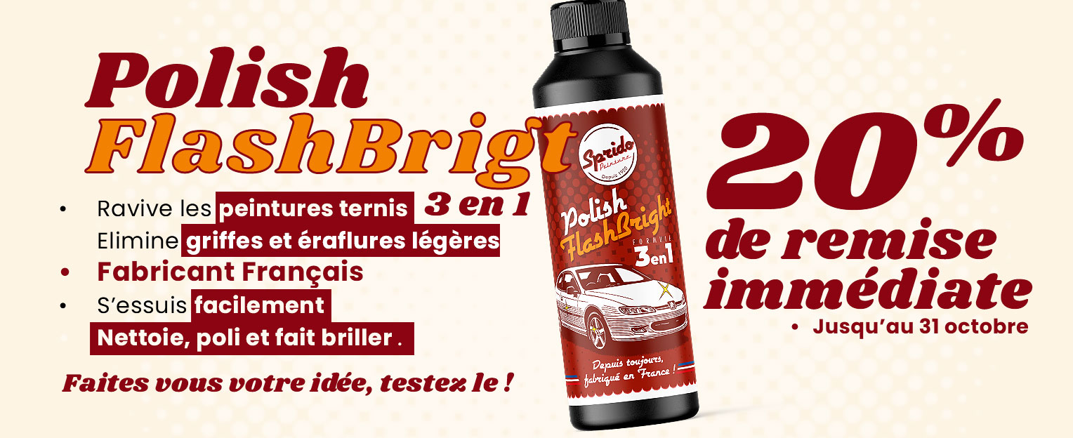 Polish carrosserie FlashBright SPRIDO 3-en-1 500 ml